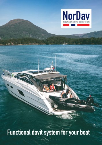 Functional davit system for your boat - NorDav