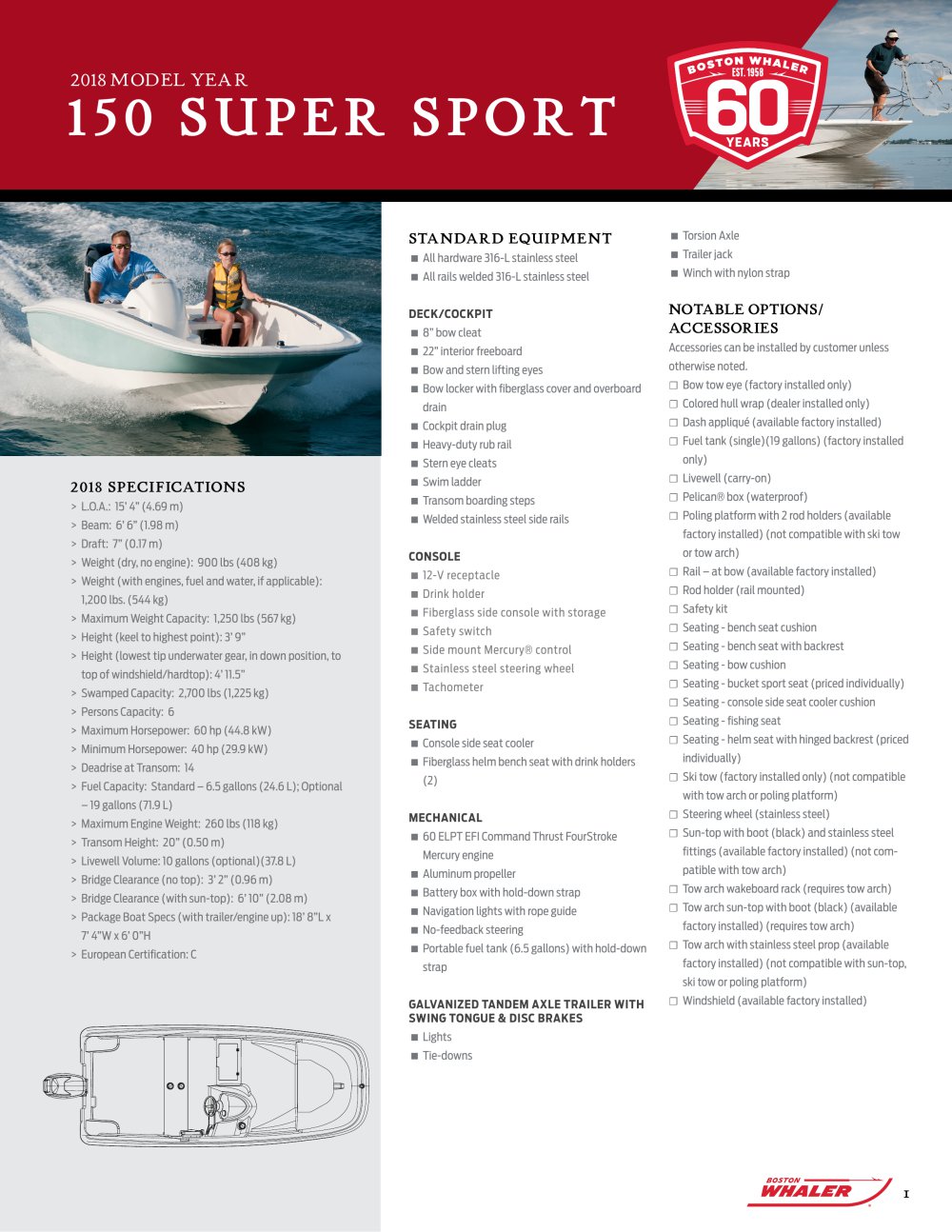150 SUPER SPORT SPEC - Boston Whaler