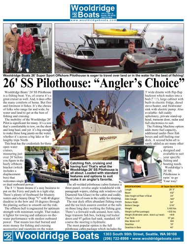 26' SS Pilothouse