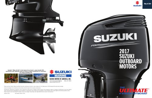 2017 Suzuki Outboard Motors Catalog