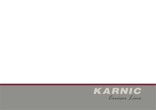 Karnic Cruiser Line Brochure