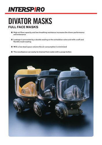 DIVATOR MASKS FULL FACE MASKS