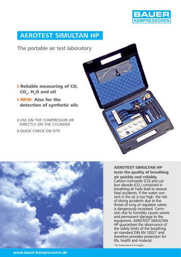 AEROTEST SIMULTAN HP ? The portable air test laboratory