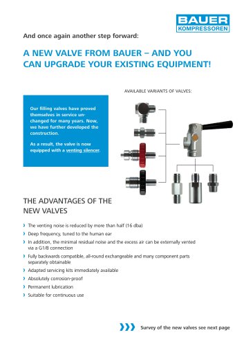 Filling Valves, Accessory Overview