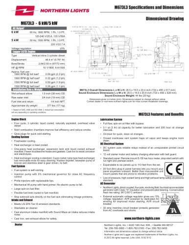 M675L3 Specification Sheet