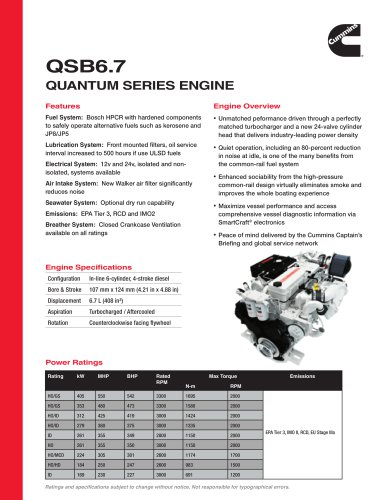 QSB6.7 Quantum Series Engine