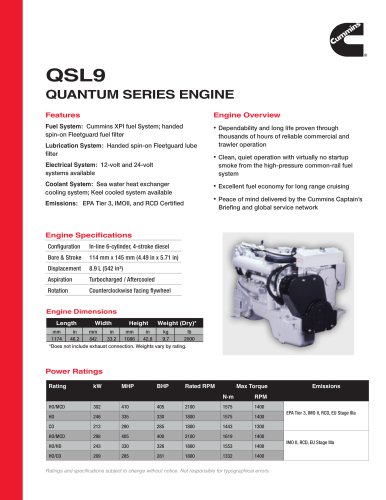 QSL9 Quantum Series Engine