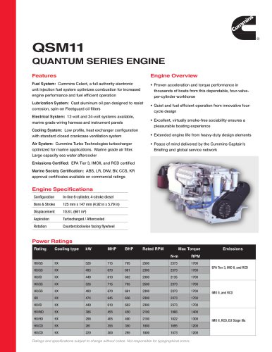 QSM11 Quantum Series Engine