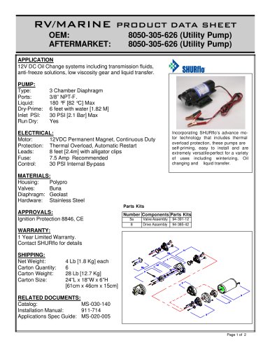 pds-Premium Utility Pump 8050-305-626