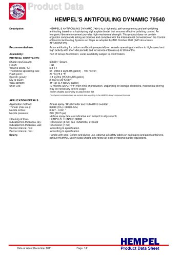 HEMPEL'S ANTIFOULING DYNAMIC 79540