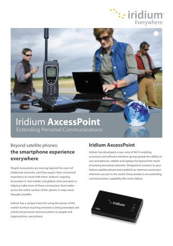 Iridium AxcessPoint Brochure