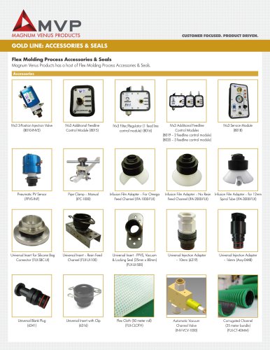 MVP Gold Line - Flex Molding Process Accessories Seals