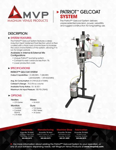 PATRIOT&trade; SYSTEM GELCOAT