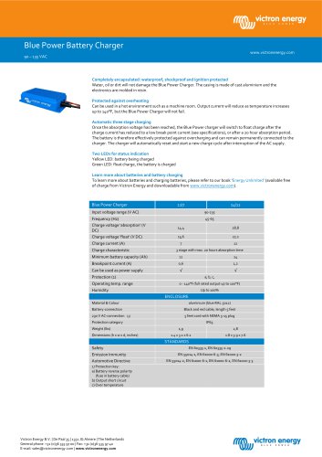 Blue Power IP65 Battery Charger - 90-135VAC