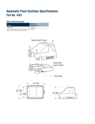 Float Switch with Cover