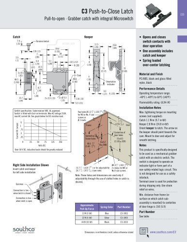 C3  Push-to-Close Latch