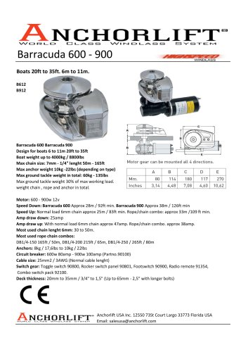 Barracuda 600 - 900