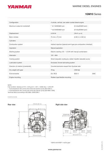 Specification datasheet - 1GM10