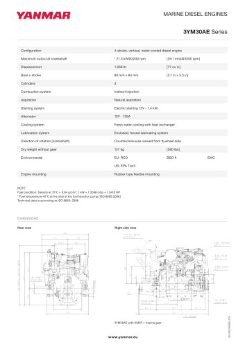 Specification Datasheet - 3YM30AE