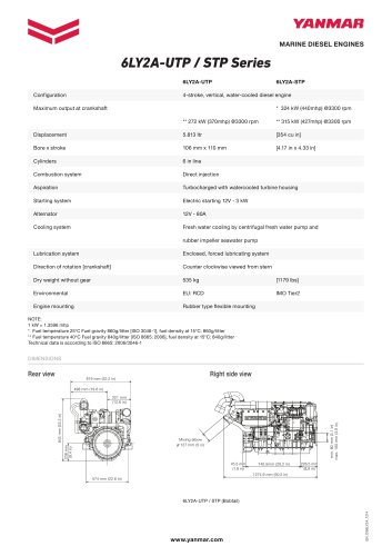 Specification datasheet - 6LY2A-STP