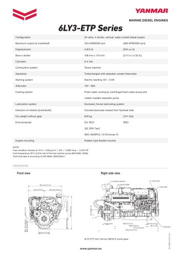 Specification Datasheet - 6LY3-ETP