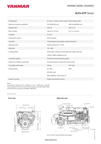 Specification Datasheet - 6LY3-UTP