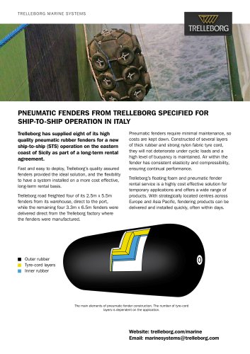 Case Study - Fender rental, ship to ship operation