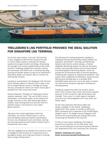 Case Study - Singapore LNG Terminal