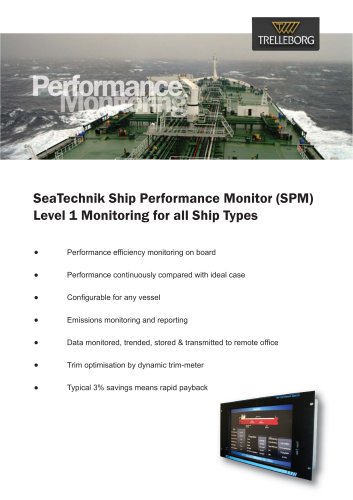 SeaTechnik Ship Performance Monitor (SPM)  Level 1 Monitoring for all Ship Types