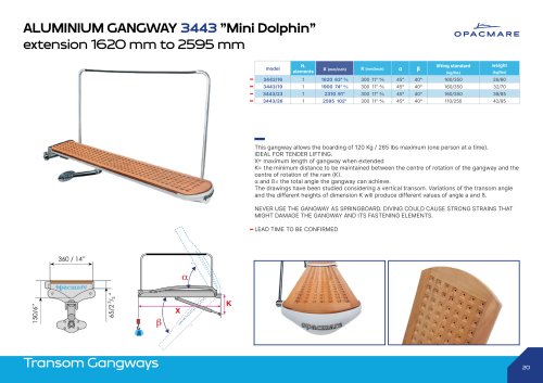 ALUMINIUM GANGWAY 3443 "Mini Dolphin"
