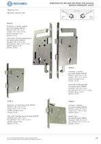 Bottom lock for double doors