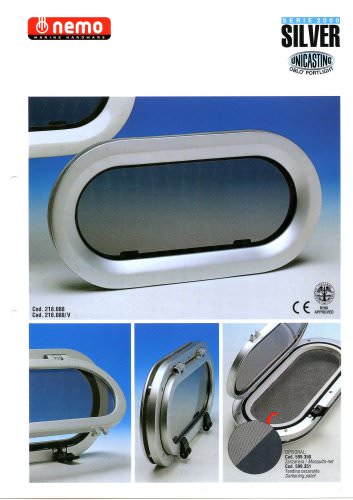 Aluminium  Portlights(2000 Series -Silver Oval)