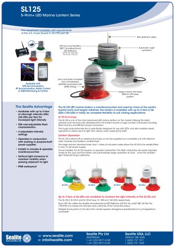 SL125 5-9nm+ LED Marine Lantern Series