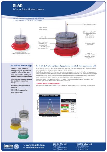 SL60 2-3nm+ Solar Marine Lantern