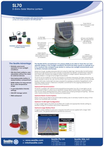 SL70 2-3nm+ Solar Marine Lantern