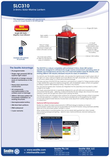 SLC310 3-5nm+ Solar Marine Lantern