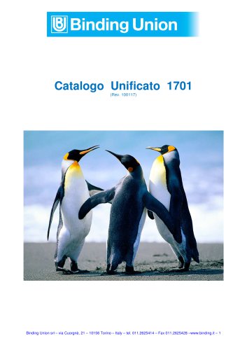 Catalog o  Unificato   1701