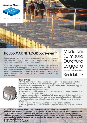 IL CUBO ECOSYSTEM - MARINEFLOOR EUROPE