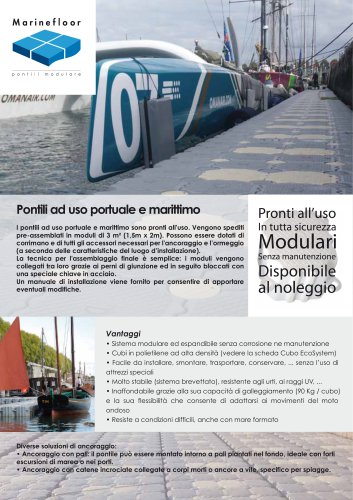 Pontili ad uso portuale e marittimo - MARINEFLOOR®