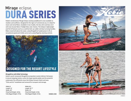 Mirage Eclipse Dura Series Brochure 