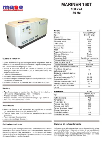 MARINER 160T - 1500 RPM