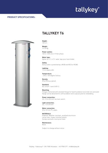 T6 Product sheet
