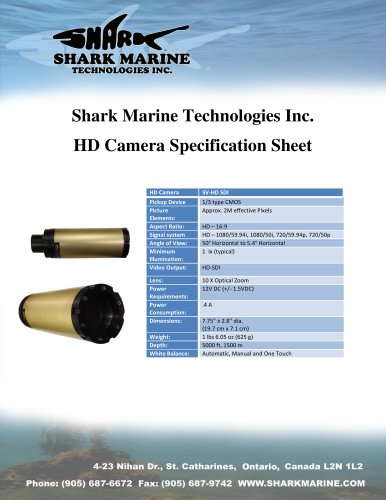 SV-HD-SDI Spec Sheet