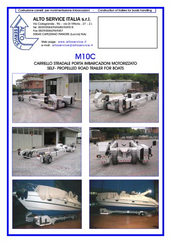 SELF PROPELLED ROAD TRAILER FOR BOAT M10C  