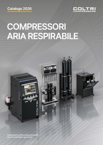 Catalogo Compressori per aria respirabile