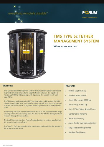 Type 5 Tether Management System