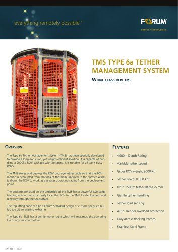 Type 6 Tether Management System