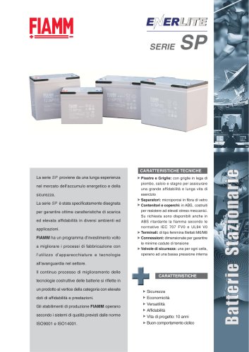 Batterie Stazionarie Enerlite serie SP