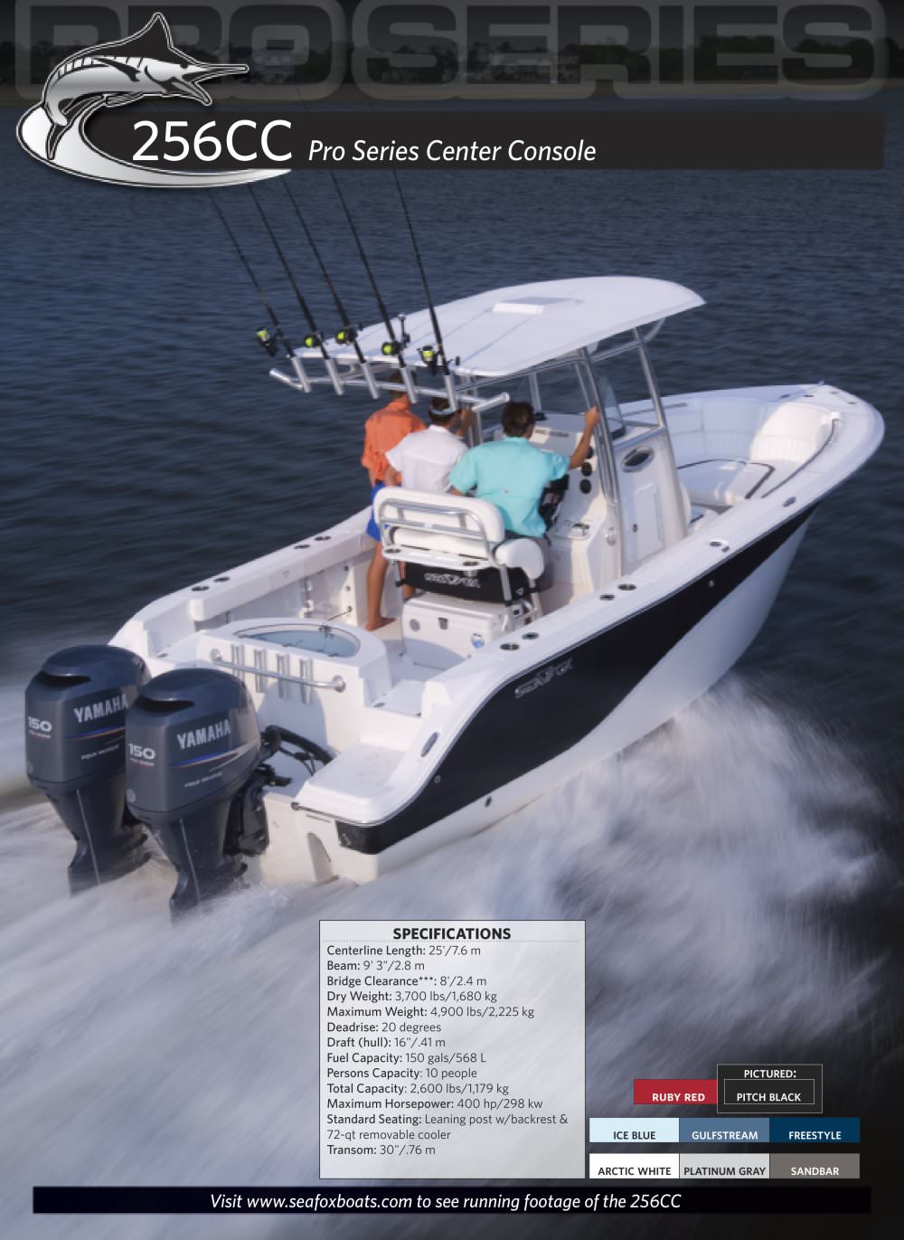 256cc_specs - Sea Fox Boats