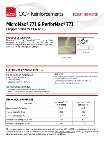 MicroMax® 771 & PerforMax® 771